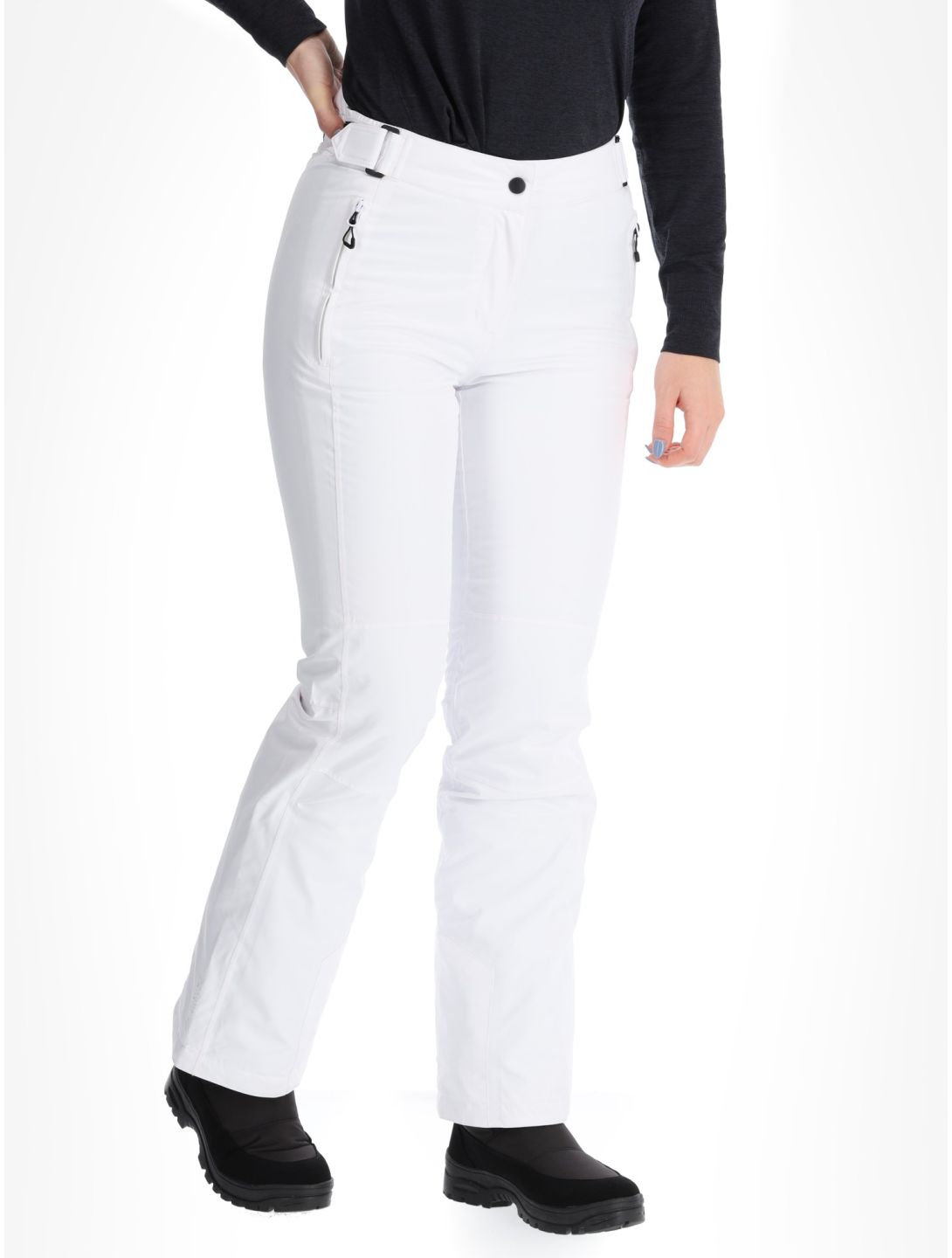 Maier Sports, Vroni Slim 2.0 pantalones de esquí mujeres White blanco 