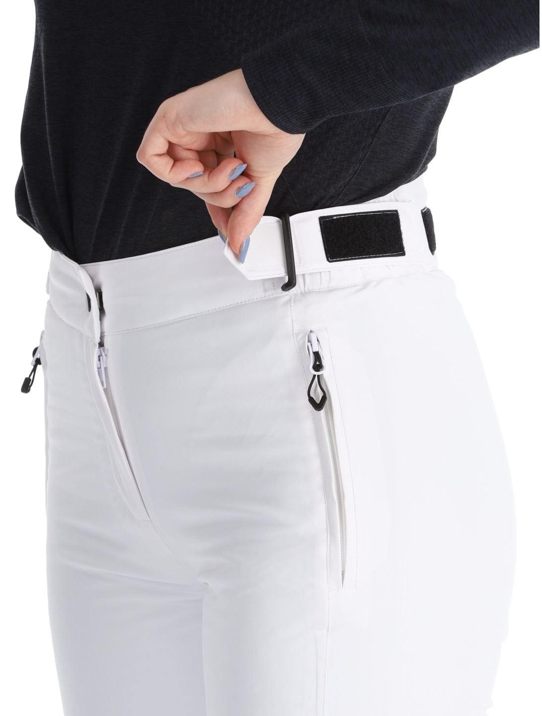 Maier Sports, Vroni Slim 2.0 pantalones de esquí mujeres White blanco 