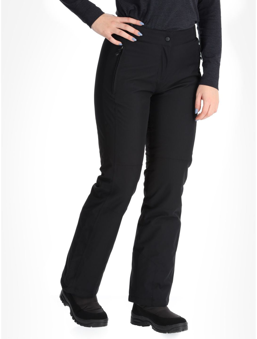 Maier Sports, Vroni Slim 2.0 pantalones de esquí mujeres Black negro 