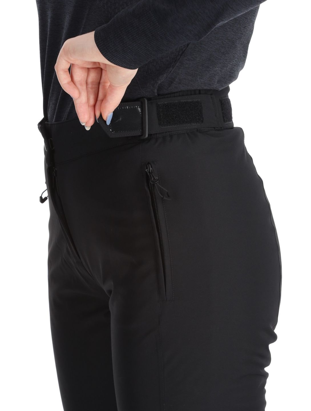 Maier Sports, Vroni Slim 2.0 pantalones de esquí mujeres Black negro 