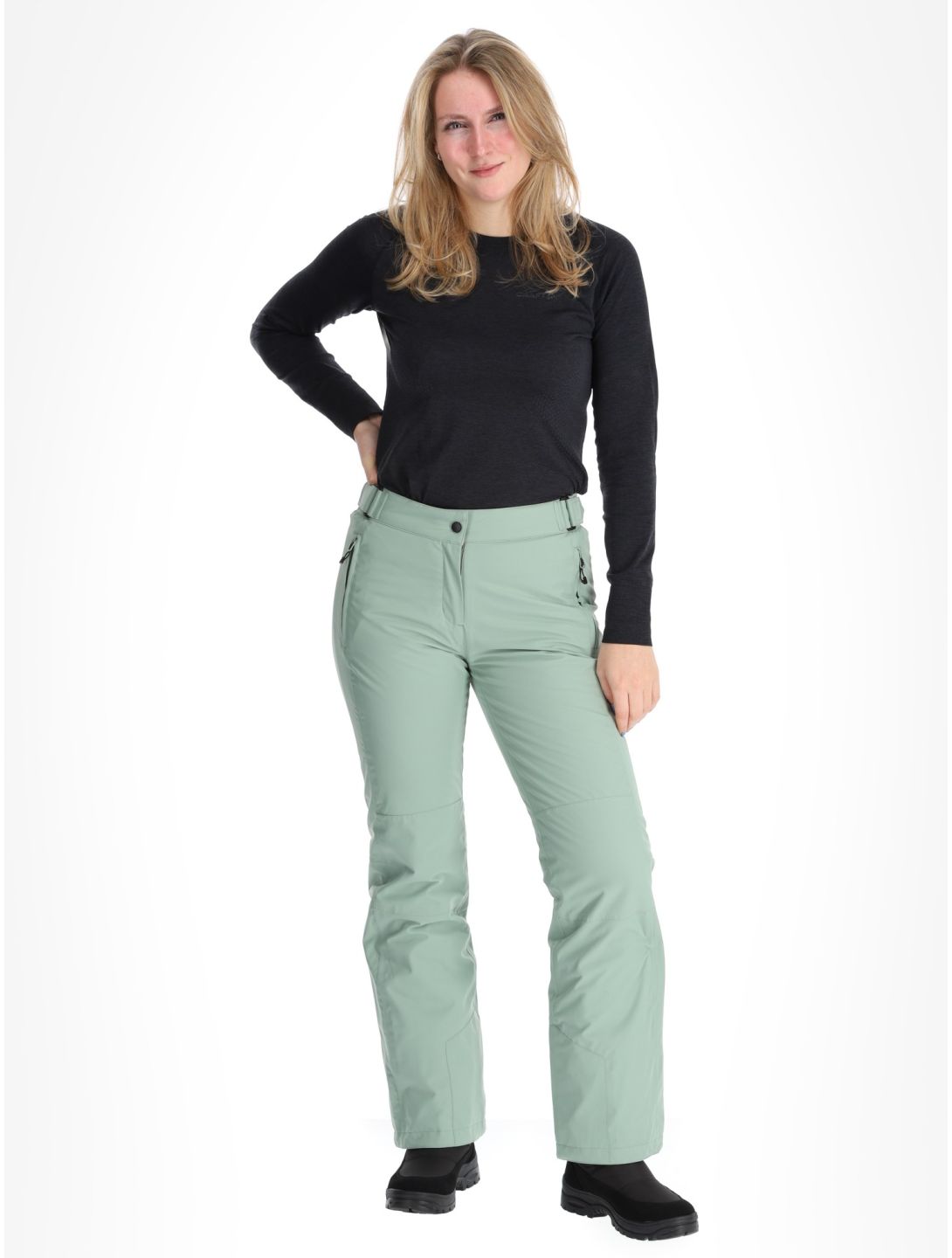 Maier Sports, Vroni Slim 2.0 pantalones de esquí mujeres Luscious Moss verde 