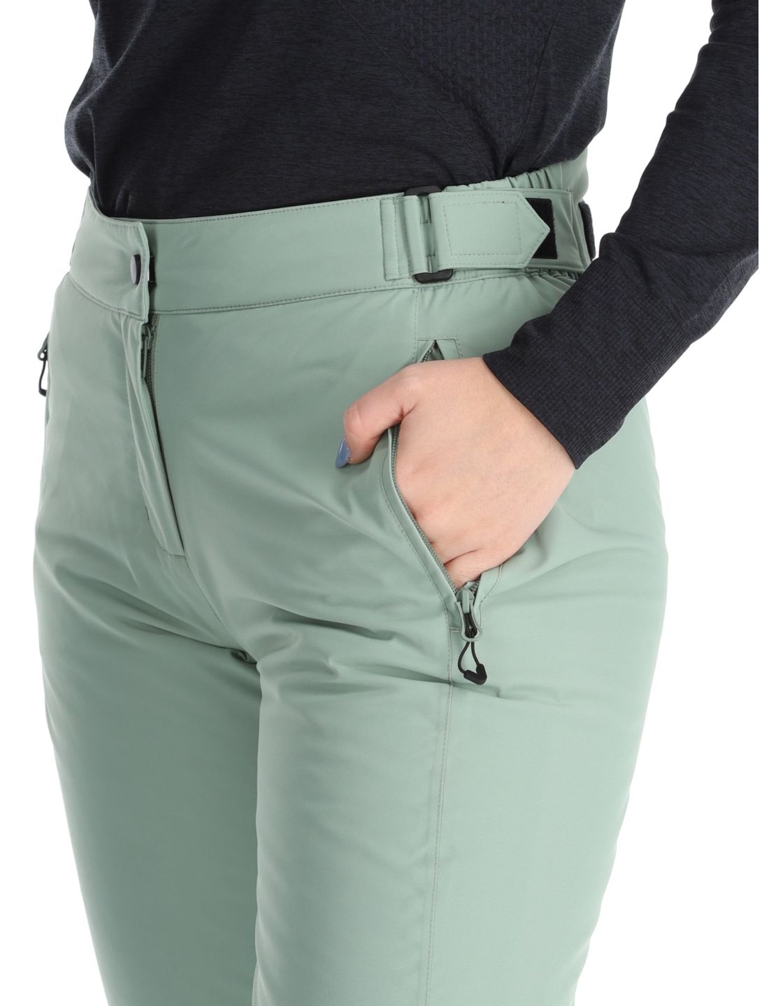 Maier Sports, Vroni Slim 2.0 pantalones de esquí mujeres Luscious Moss verde 