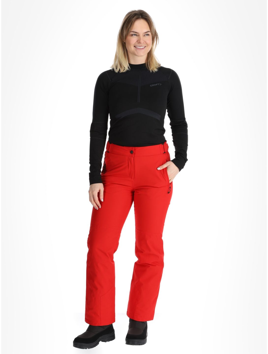 Maier Sports, Vroni Slim 2.0 pantalones de esquí modelo pequeño mujeres Salsa rojo 