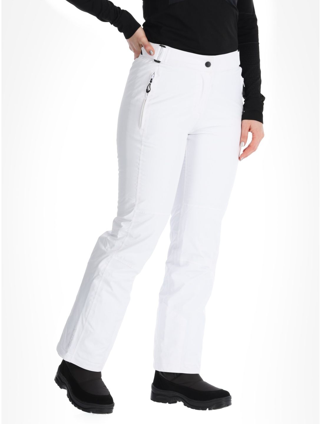 Maier Sports, Vroni Slim 2.0 pantalones de esquí modelo pequeño mujeres White blanco 