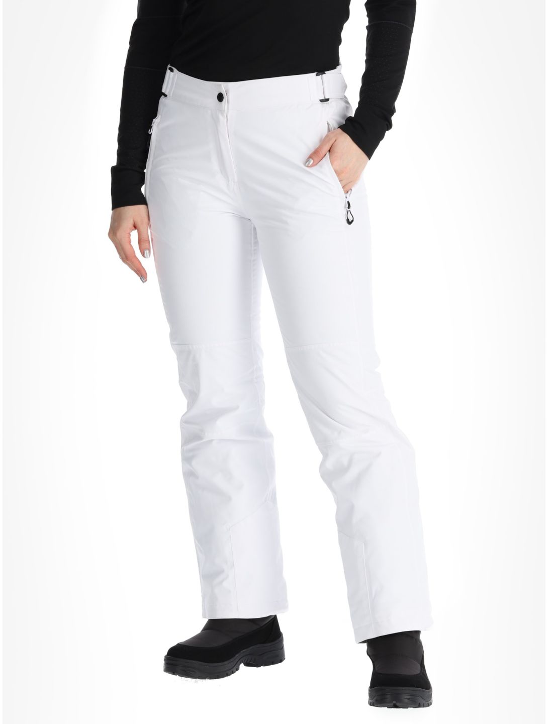 Maier Sports, Vroni Slim 2.0 pantalones de esquí modelo pequeño mujeres White blanco 