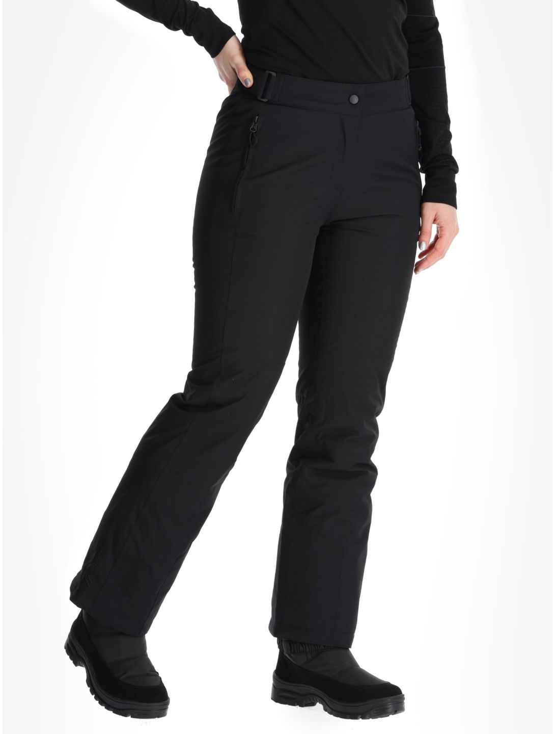 Maier Sports, Vroni Slim 2.0 pantalones de esquí modelo pequeño mujeres Black negro 