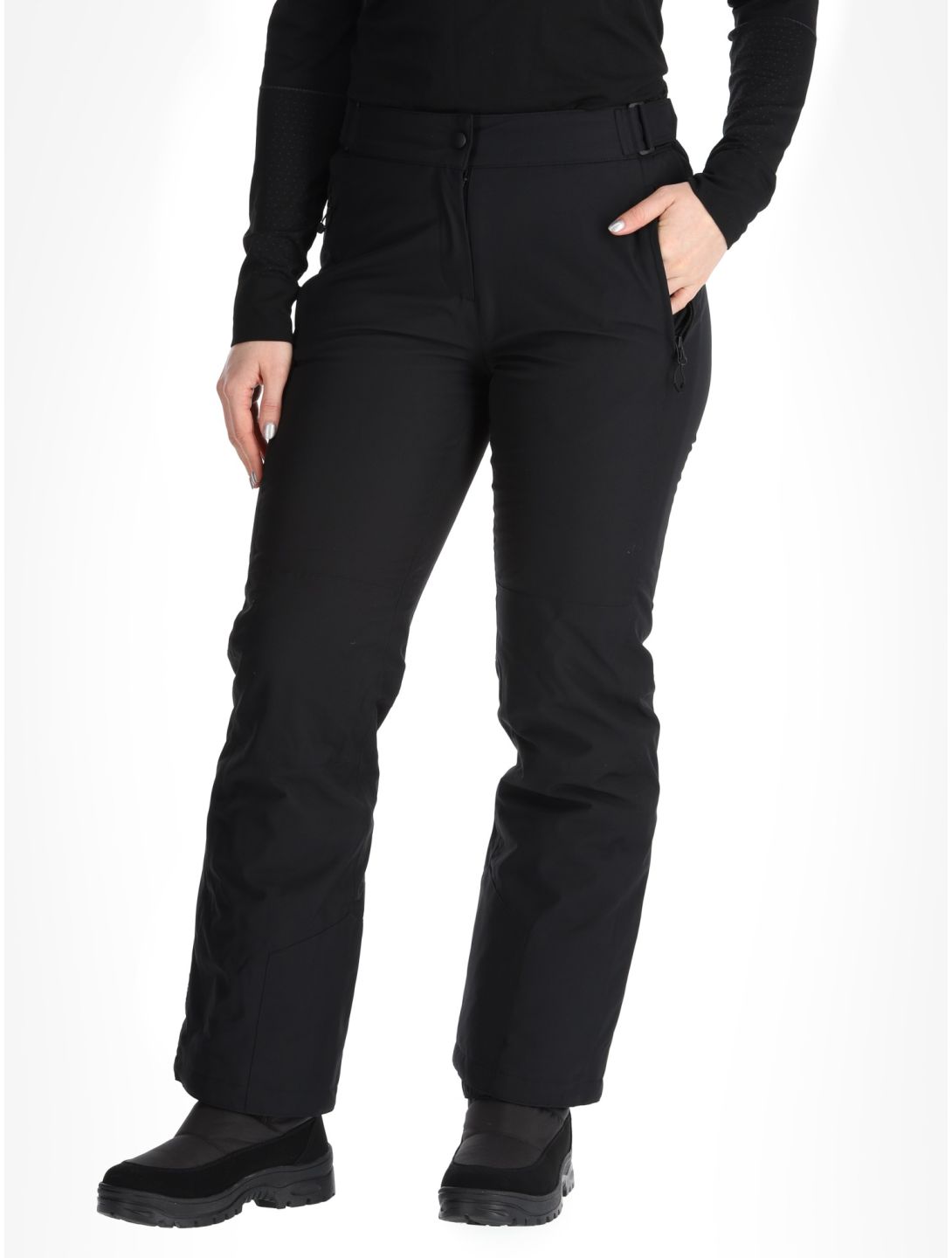 Maier Sports, Vroni Slim 2.0 pantalones de esquí modelo pequeño mujeres Black negro 