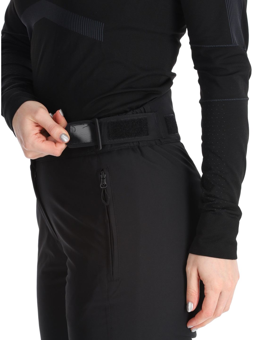 Maier Sports, Vroni Slim 2.0 pantalones de esquí modelo pequeño mujeres Black negro 