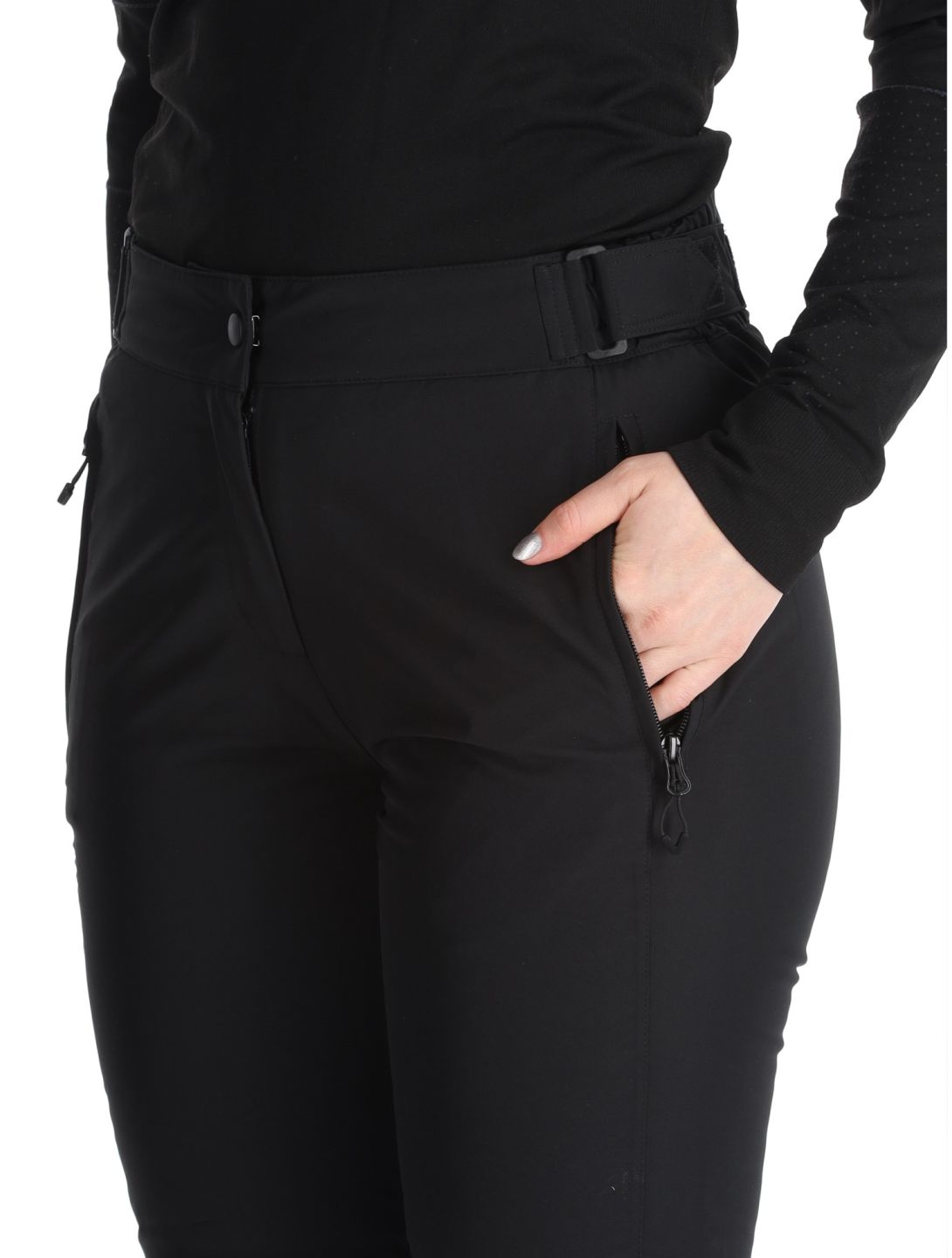 Maier Sports, Vroni Slim 2.0 pantalones de esquí modelo pequeño mujeres Black negro 