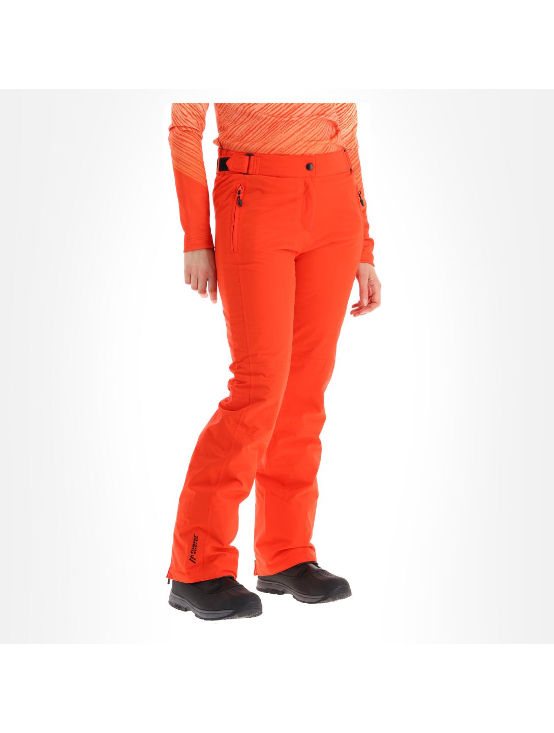 Maier Sports, Vroni Slim pantalones de esquí mujeres siren rojo 