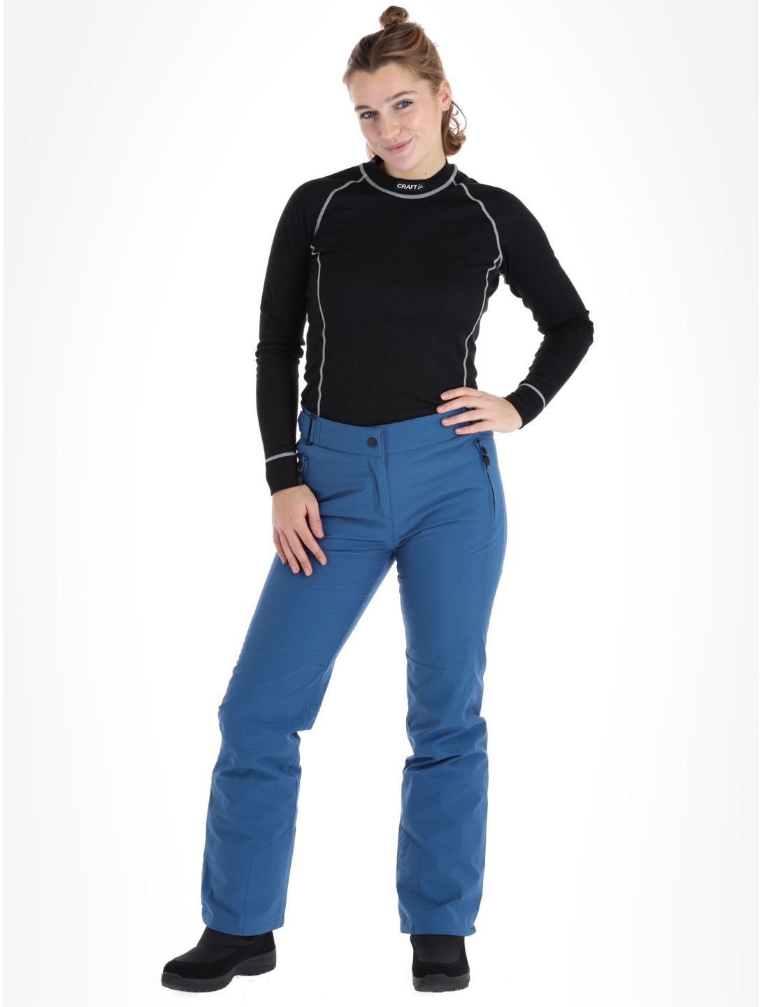 Maier Sports, Vroni slim pantalones de esquí mujeres Viridian azul 