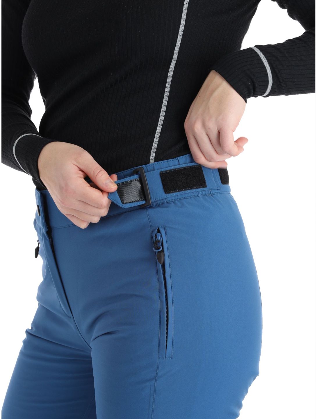 Maier Sports, Vroni slim pantalones de esquí mujeres Viridian azul 