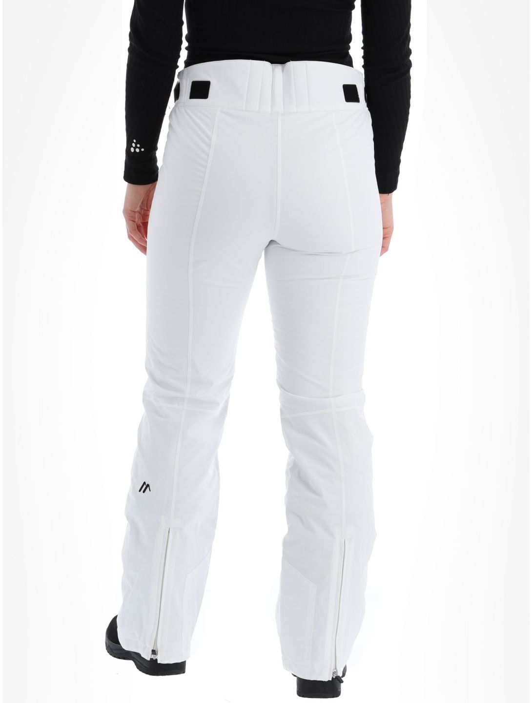 Maier Sports, Vroni slim pantalones de esquí mujeres White blanco 