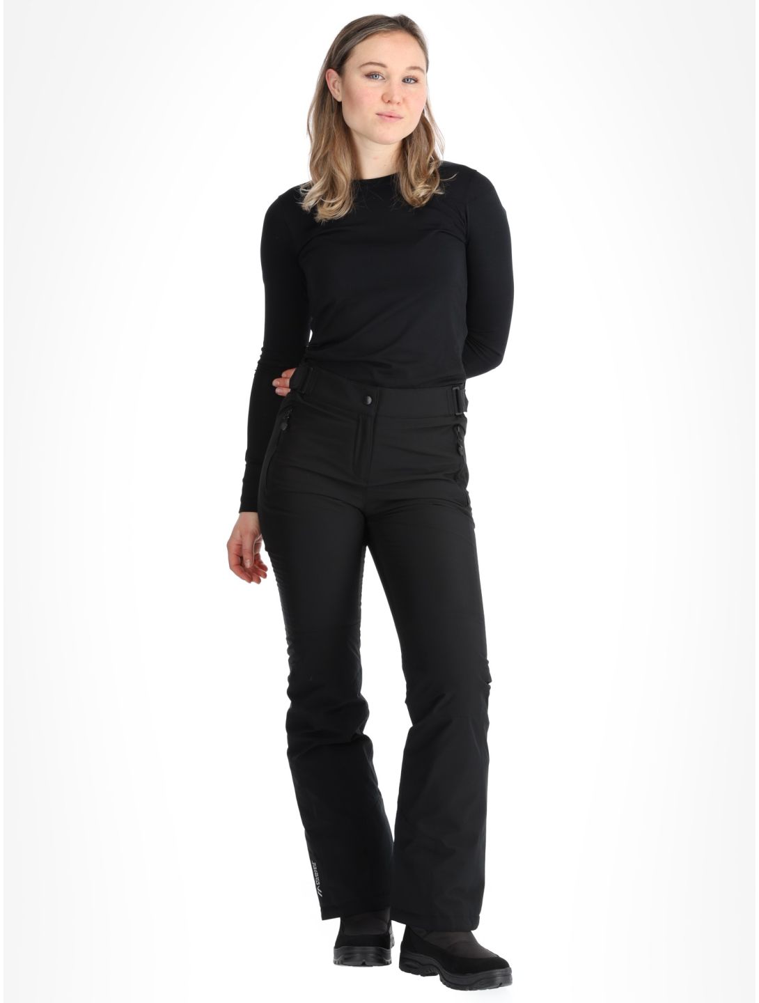 Maier Sports, Vroni slim pantalones de esquí mujeres Black negro 