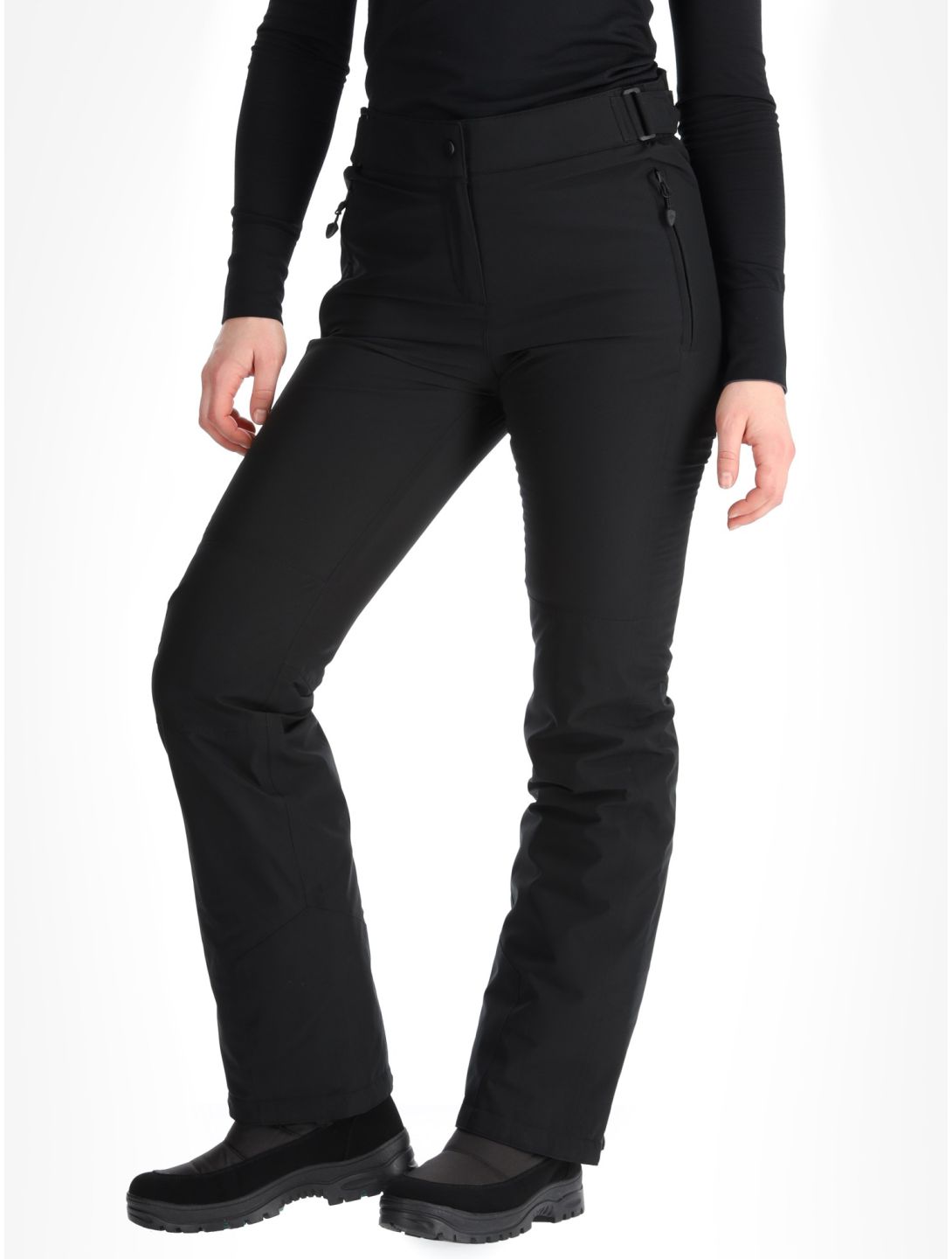 Maier Sports, Vroni slim pantalones de esquí mujeres Black negro 