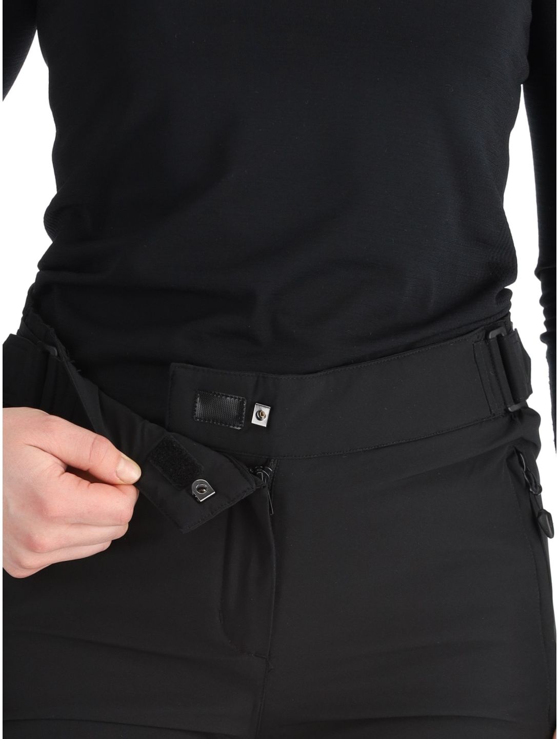 Maier Sports, Vroni slim pantalones de esquí mujeres Black negro 