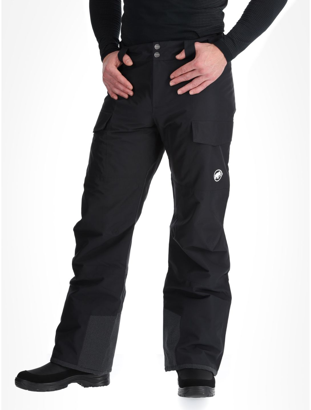 Mammut, Fall Line HS Thermo pantalones de esquí hombres Black negro 