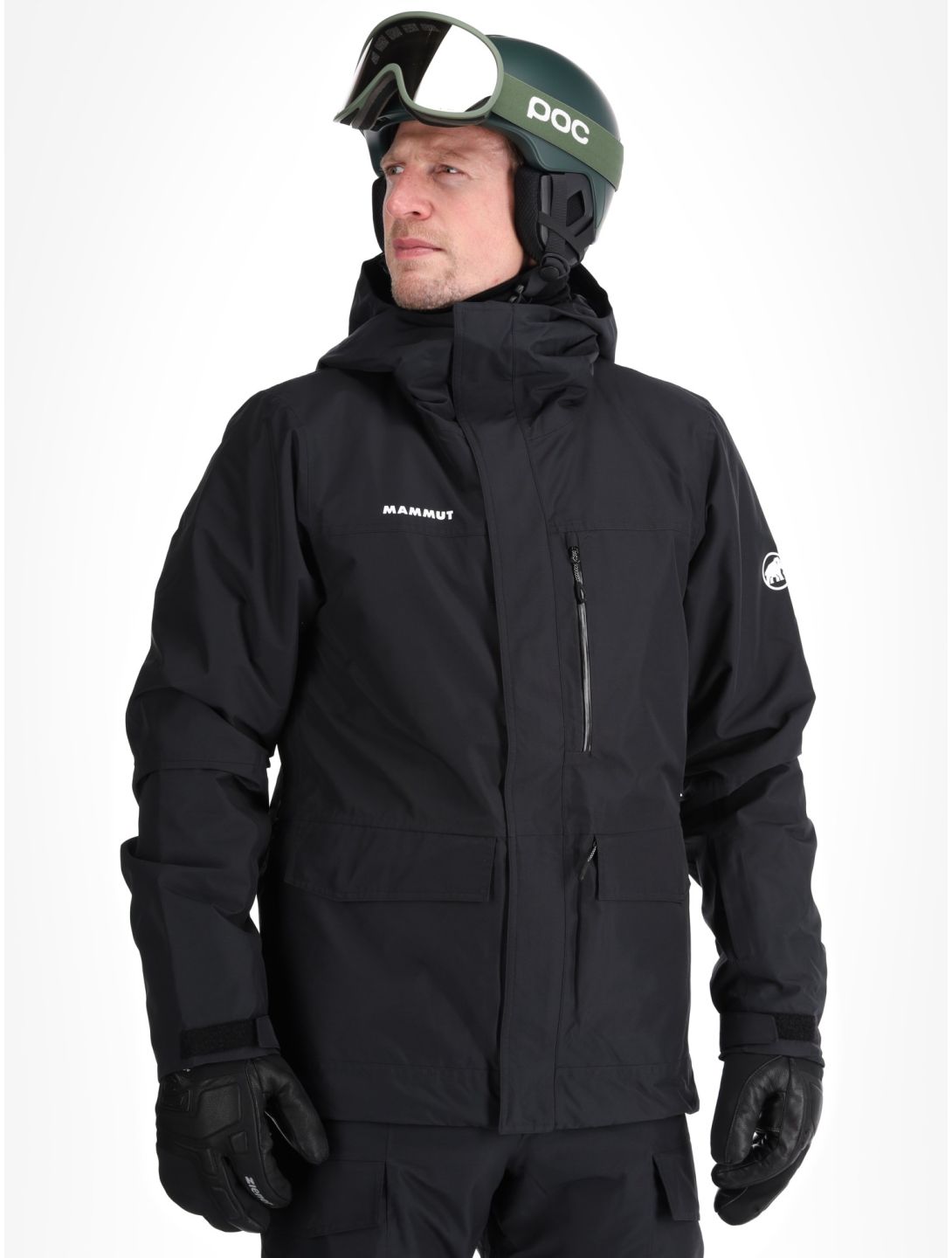 Mammut, Fall Line HS Thermo Hooded chaqueta de esquí hombres Black negro 