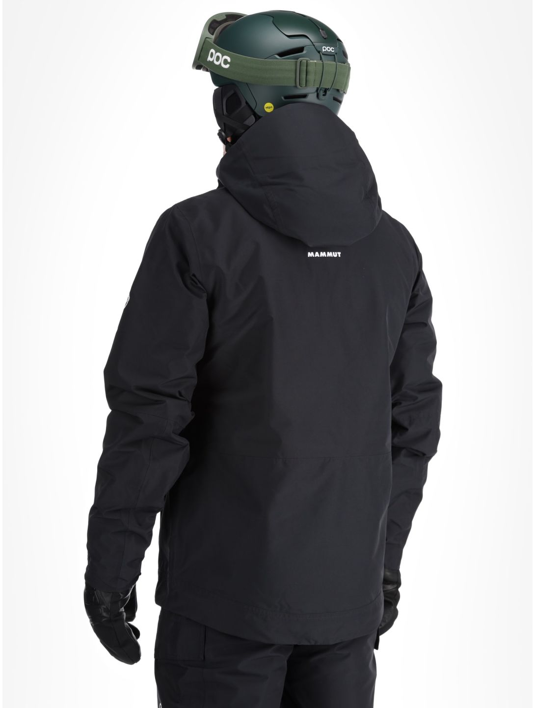 Mammut, Fall Line HS Thermo Hooded chaqueta de esquí hombres Black negro 