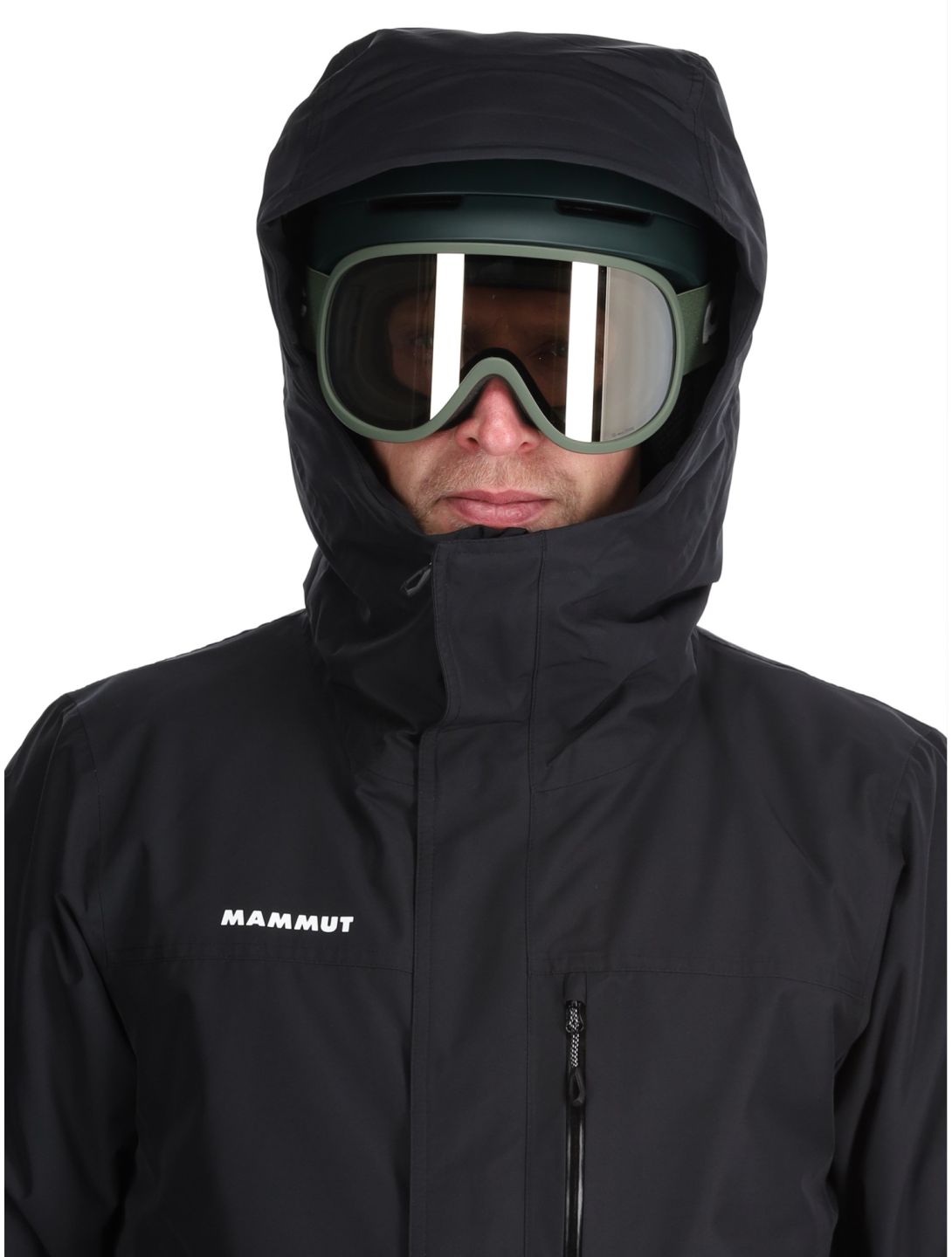 Mammut, Fall Line HS Thermo Hooded chaqueta de esquí hombres Black negro 