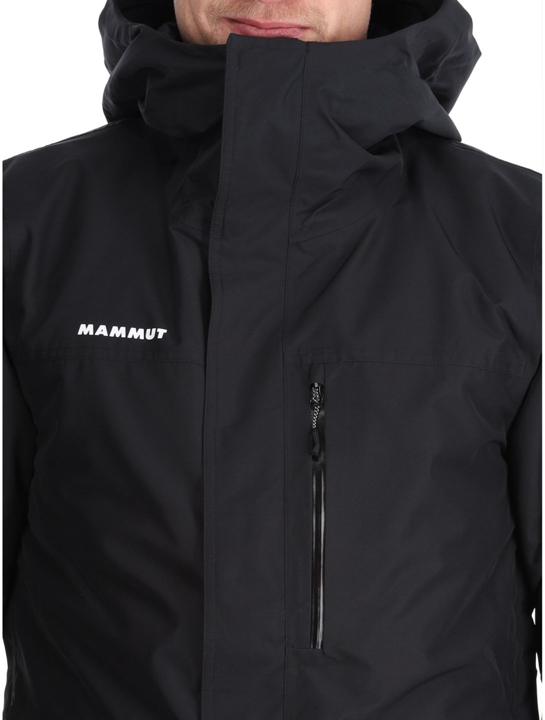 Mammut, Fall Line HS Thermo Hooded chaqueta de esquí hombres Black negro 