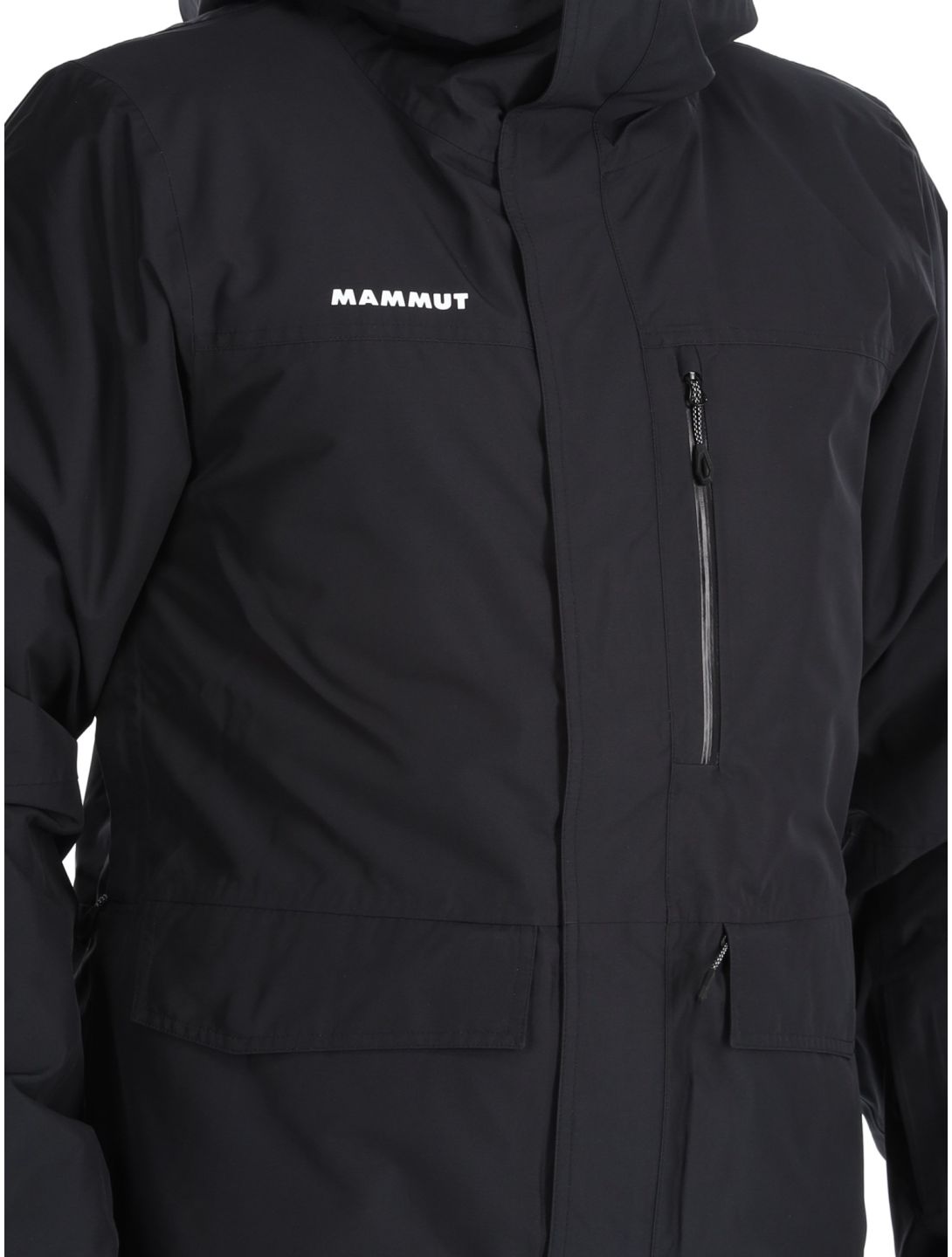 Mammut, Fall Line HS Thermo Hooded chaqueta de esquí hombres Black negro 