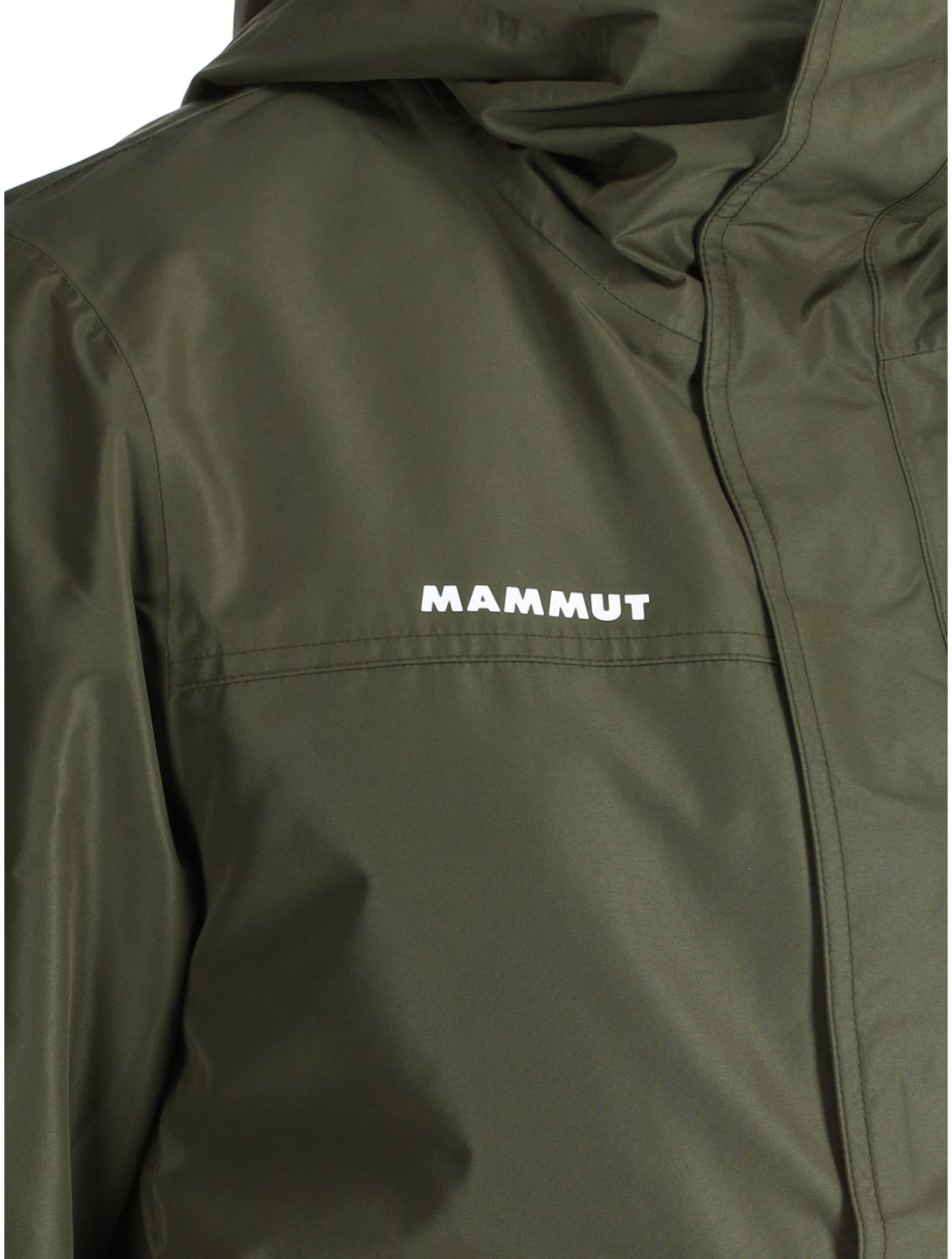 Mammut, Fall Line HS Thermo Hooded chaqueta de esquí hombres Dark Marsh / Black negro, verde 