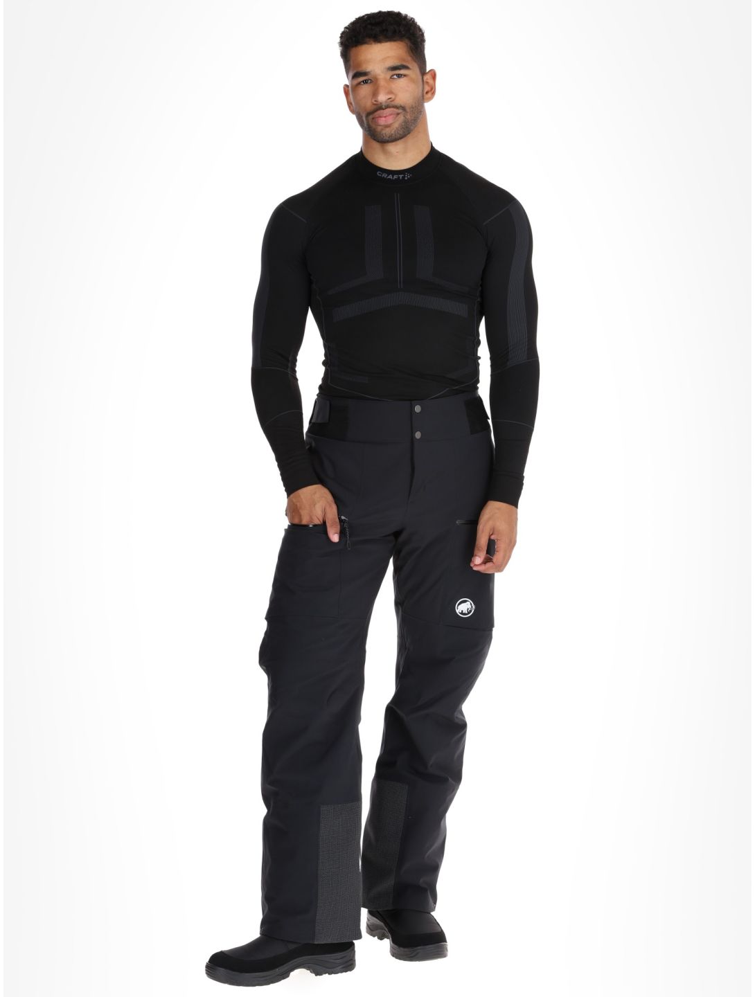 Mammut, Stoney HS Thermo pantalones de esquí hombres Black negro 