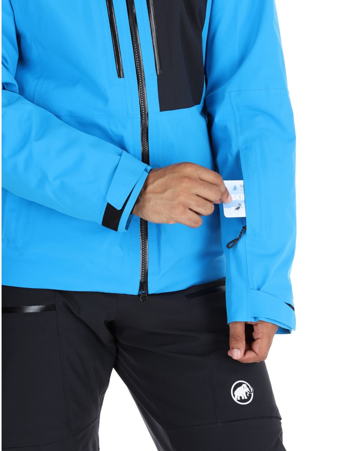 Mammut, Stoney HS Thermo Hooded chaqueta de esquí hombres Glacier Blue / Black azul, negro 