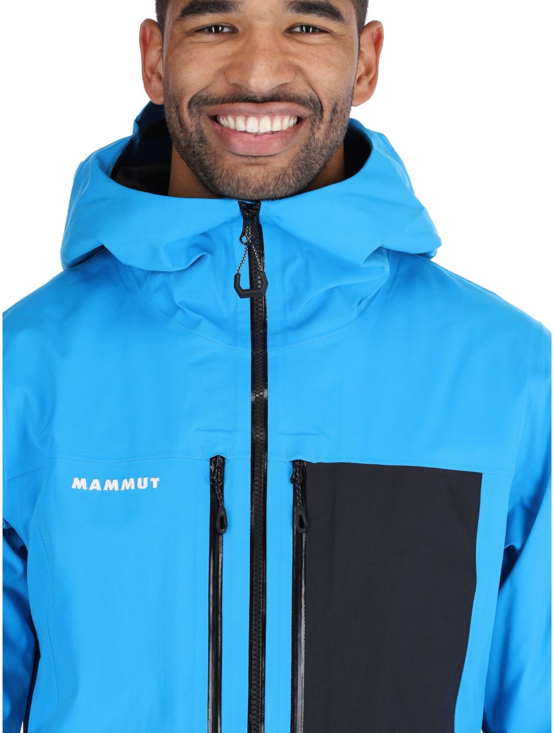 Mammut, Stoney HS Thermo Hooded chaqueta de esquí hombres Glacier Blue / Black azul, negro 