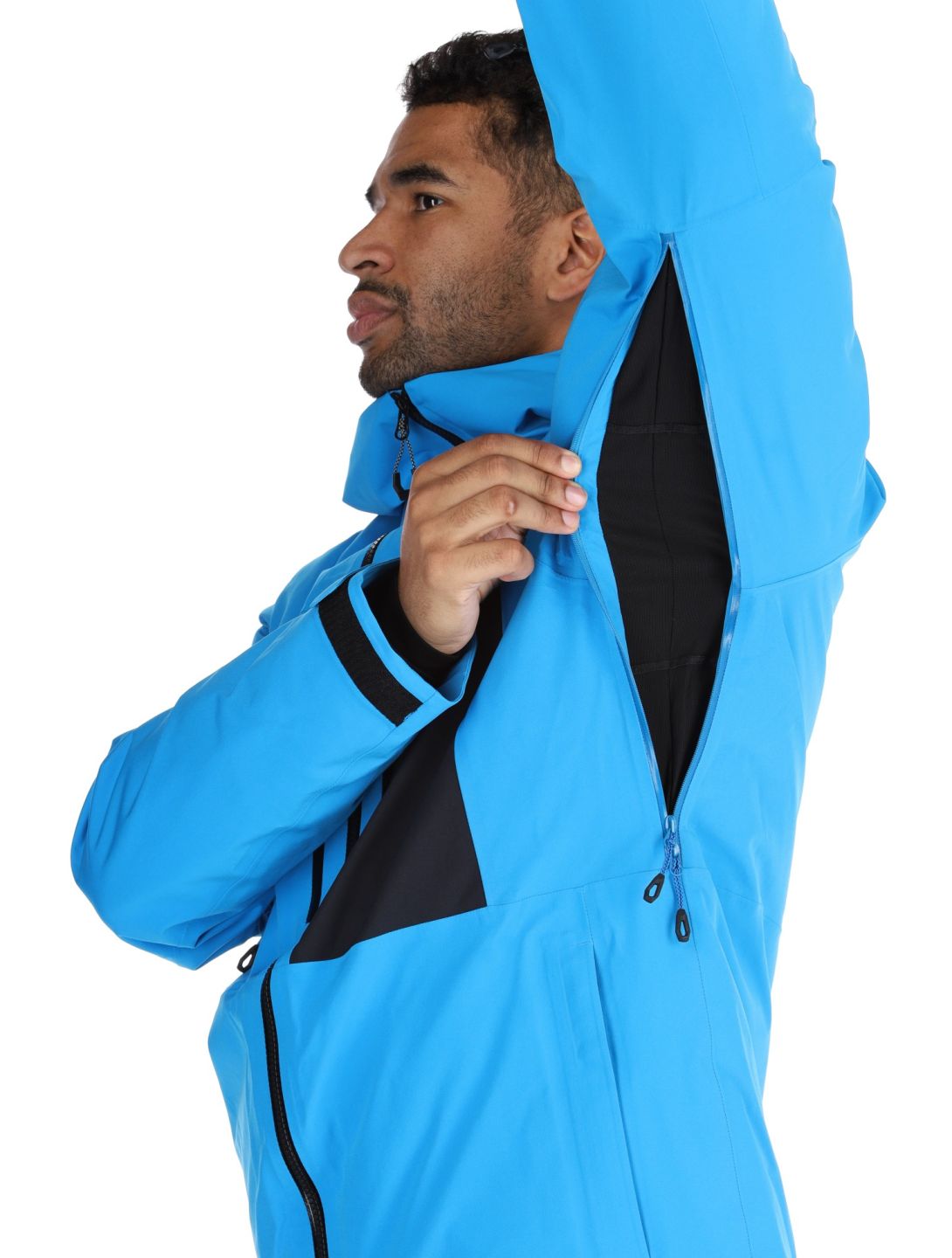 Mammut, Stoney HS Thermo Hooded chaqueta de esquí hombres Glacier Blue / Black azul, negro 