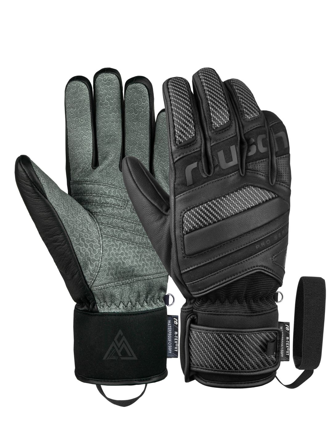 Reusch, Marco Schwarz guantes de esquí hombres Black negro 