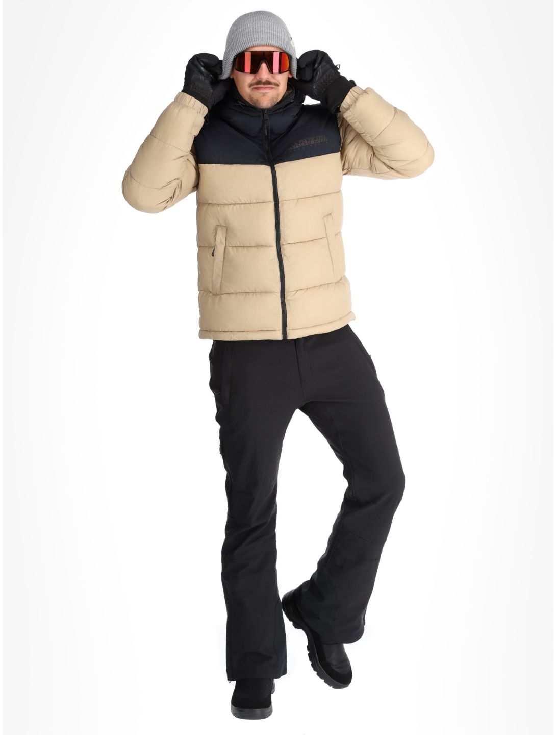 Napapijri, A-Hornelen chaqueta de esquí hombres Beige Rocky beige 