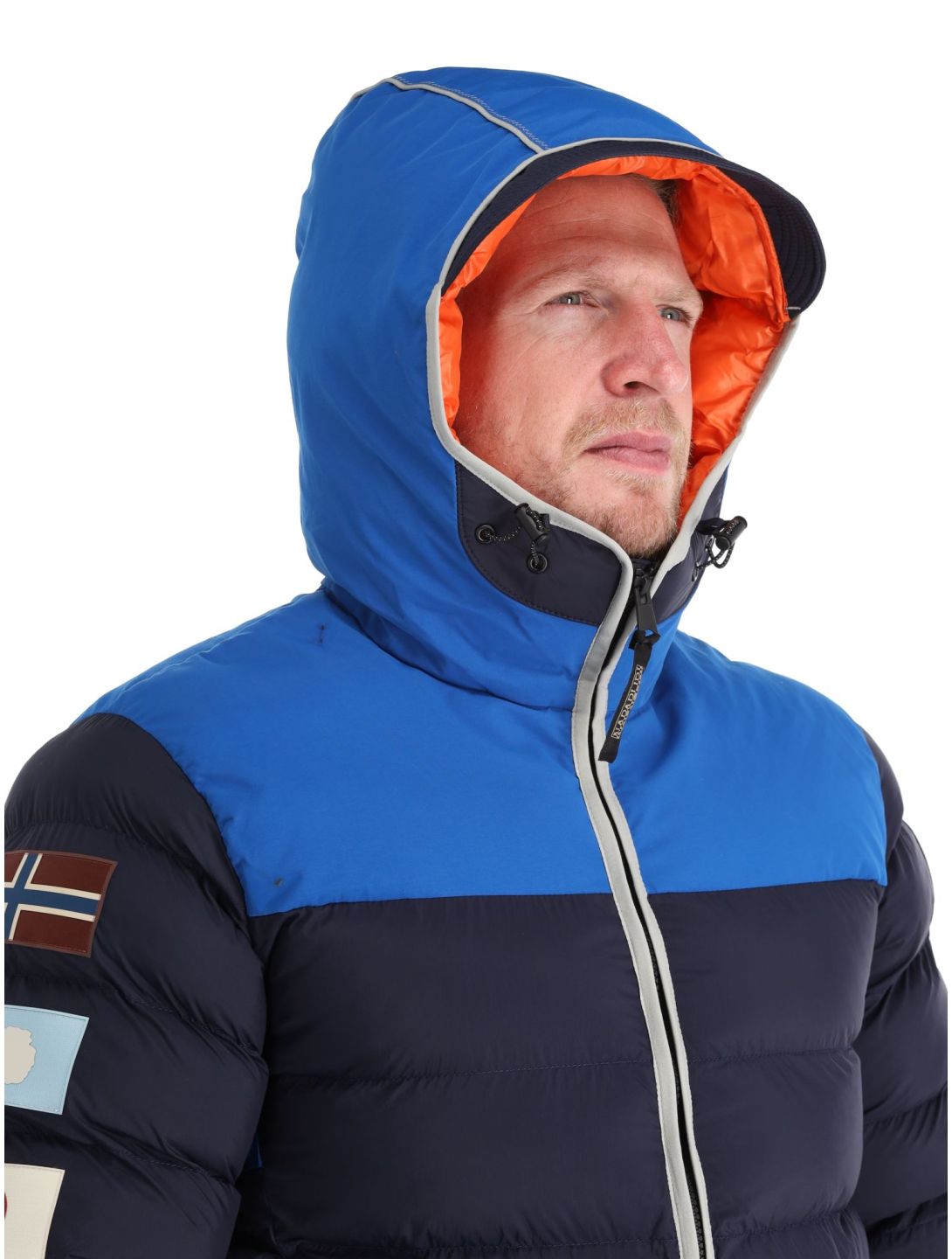 Napapijri, A-shackleton chaqueta de plumas hombres Blu Marine azul 