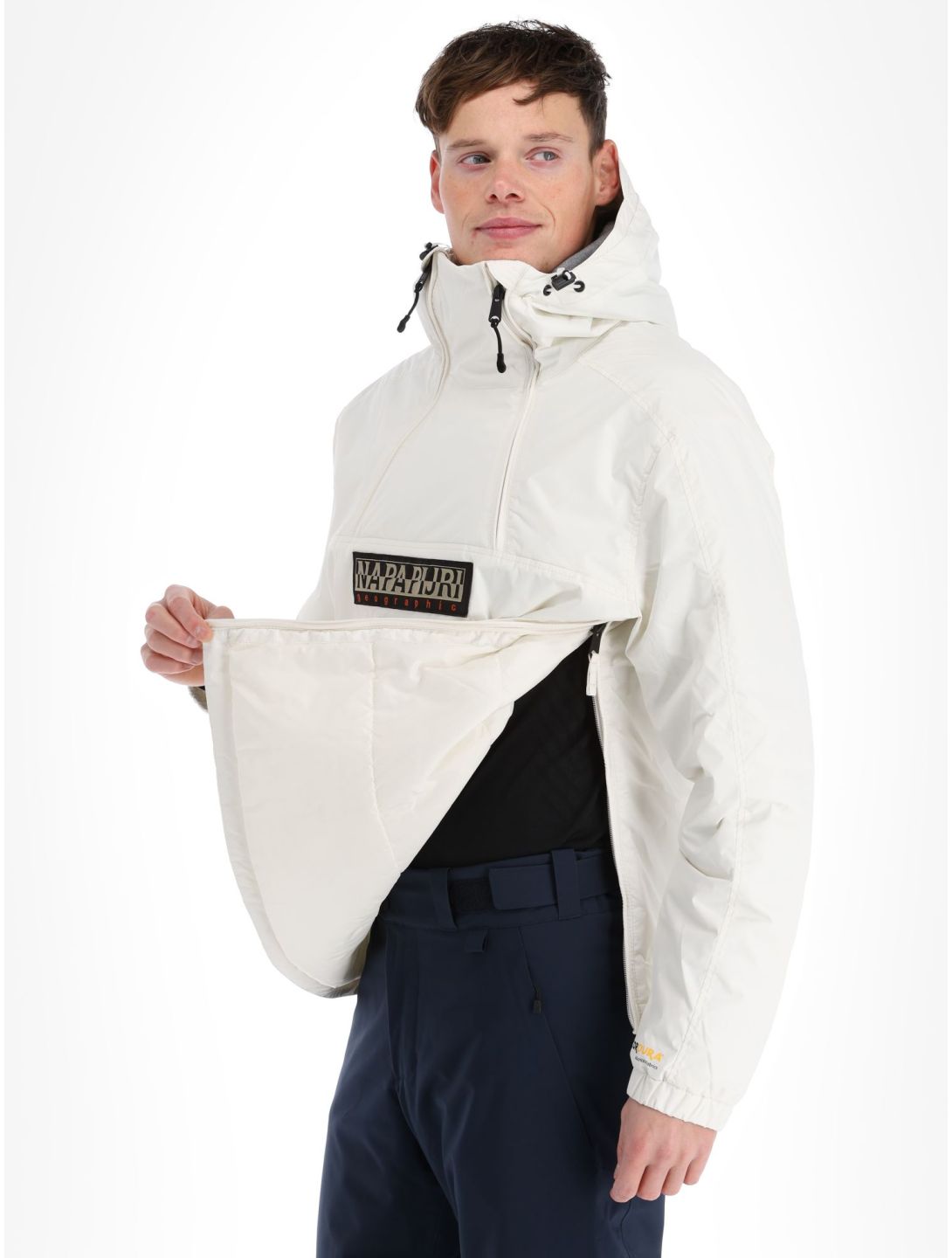 Napapijri, Northfarer 2.0 Wint anorak hombres White Whisper blanco 