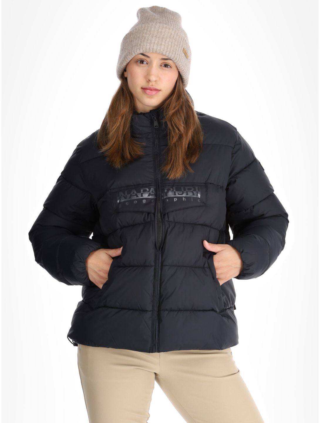 Napapijri, Puffer open W chaqueta de esquí mujeres Black negro 