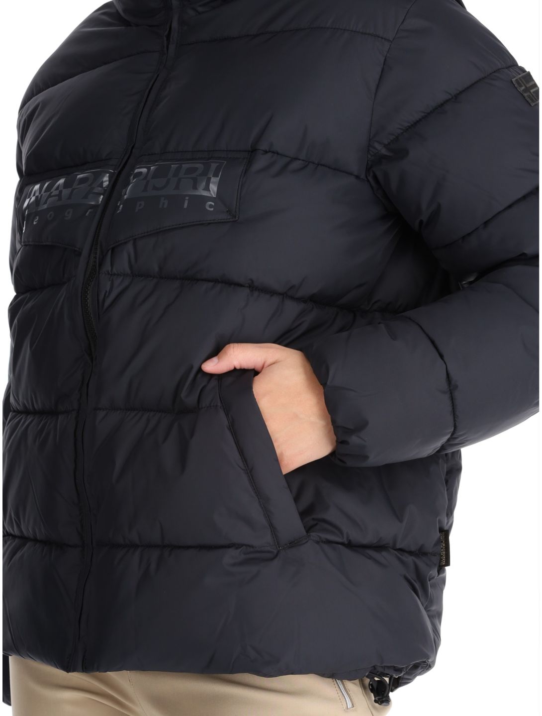 Napapijri, Puffer open W chaqueta de esquí mujeres Black negro 