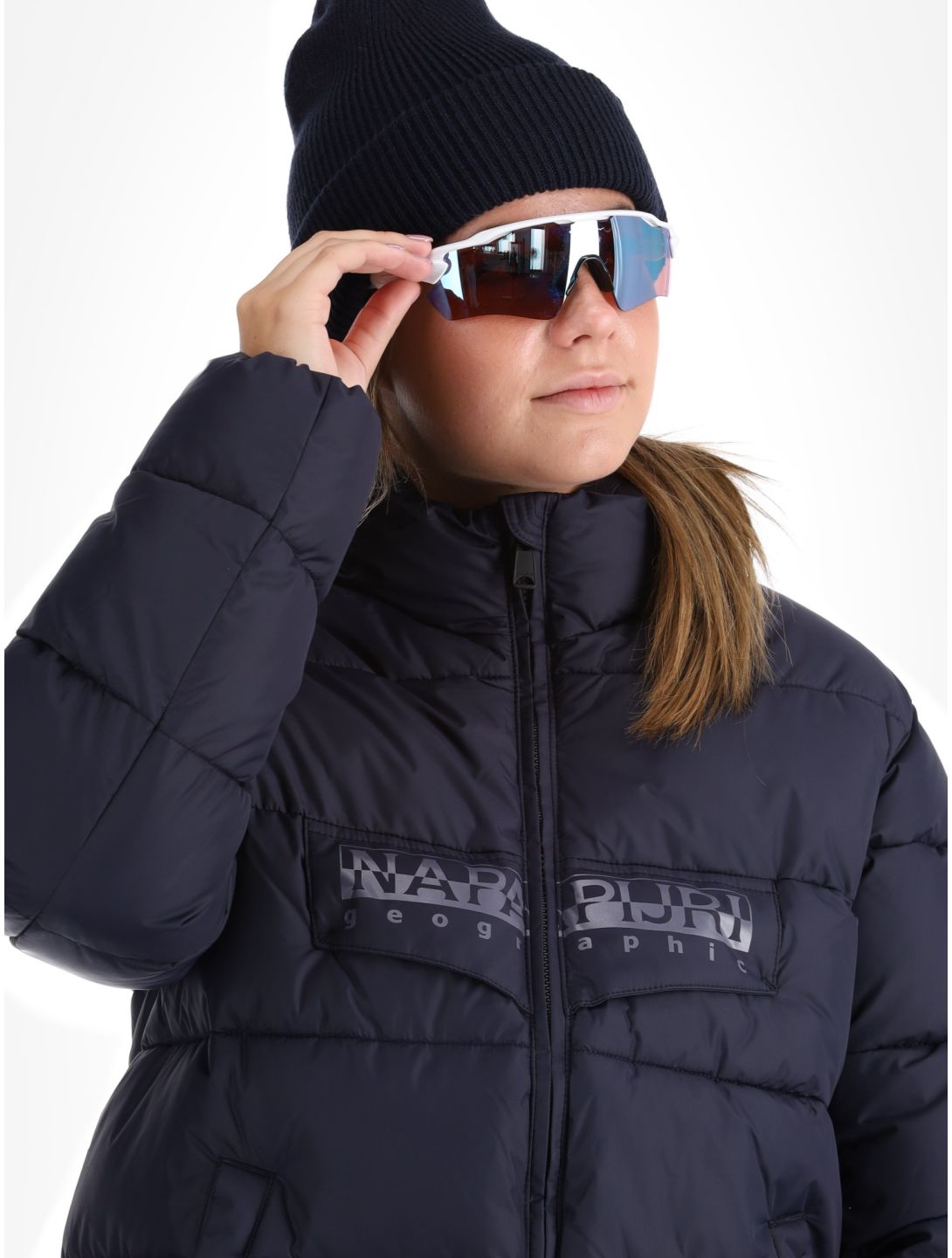 Napapijri, Puffer open W chaqueta de esquí mujeres Blue Marine azul 