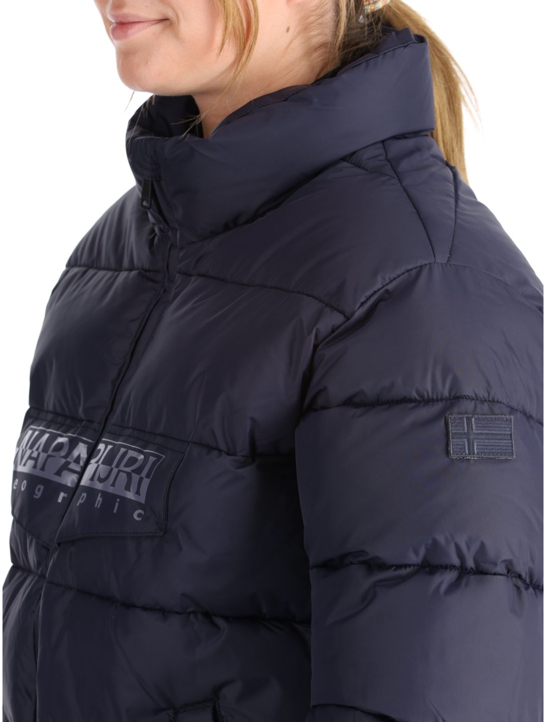 Napapijri, Puffer open W chaqueta de esquí mujeres Blue Marine azul 