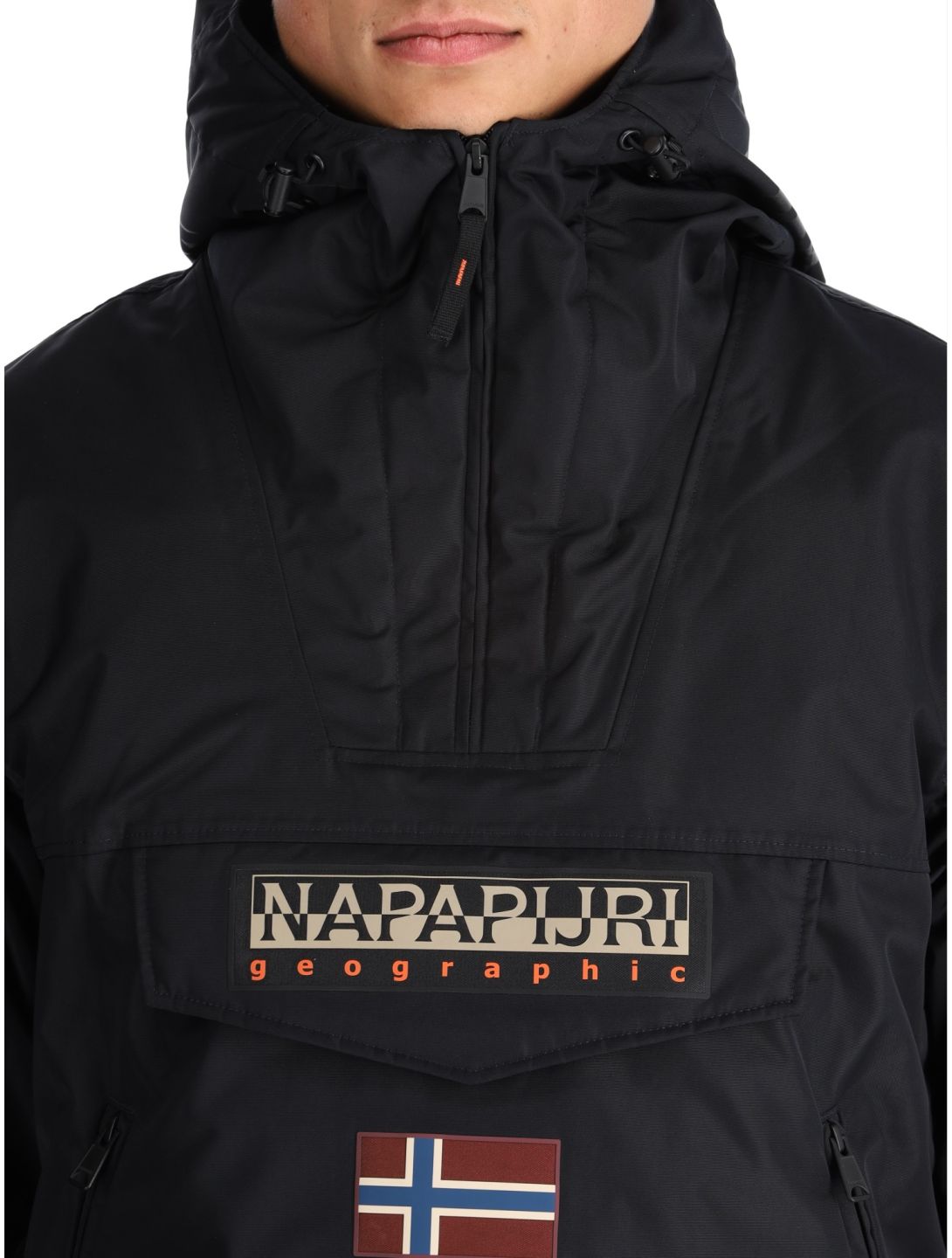 Napapijri, Rainforest Next anorak hombres Black negro 