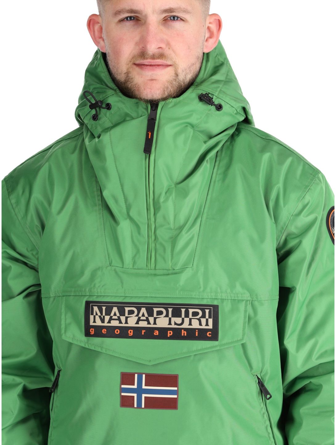 Napapijri, Rainforest Next anorak hombres Kelly Green verde 