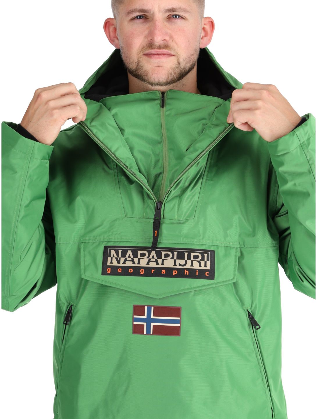 Napapijri, Rainforest Next anorak hombres Kelly Green verde 