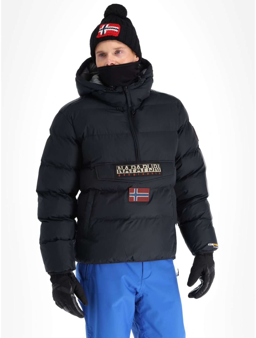 Napapijri, Rainforest Op Winter Puffer anorak hombres Black 041 negro 