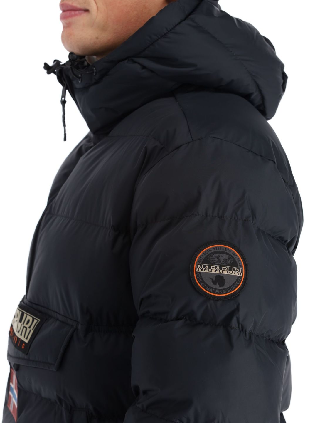 Napapijri, Rainforest Op Winter Puffer anorak hombres Black 041 negro 