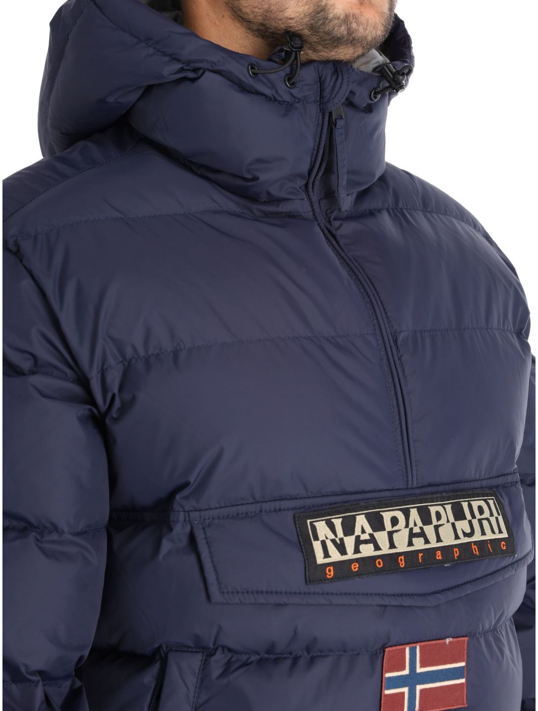 Napapijri, Rainforest Op Winter Puffer anorak hombres Blu Marine azul 