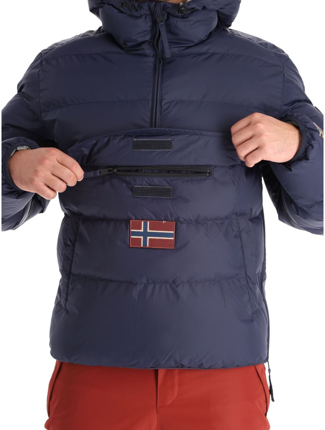 Napapijri, Rainforest Op Winter Puffer anorak hombres Blu Marine azul 