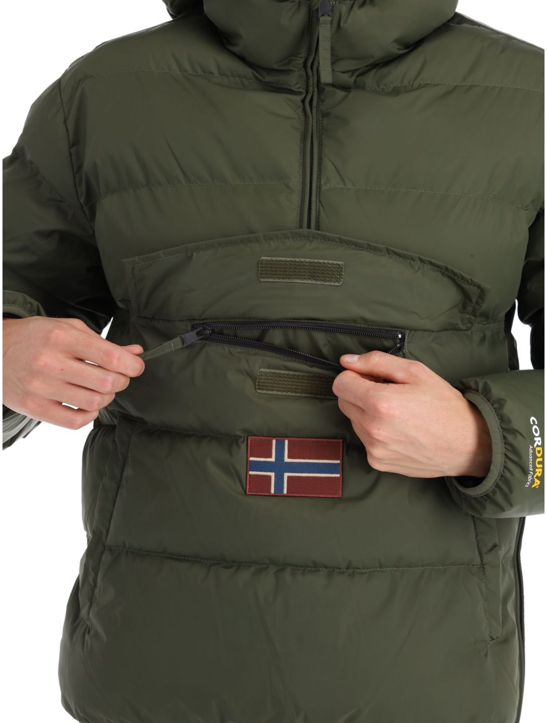 Napapijri, Rainforest Op Winter Puffer anorak hombres Green Depths verde 