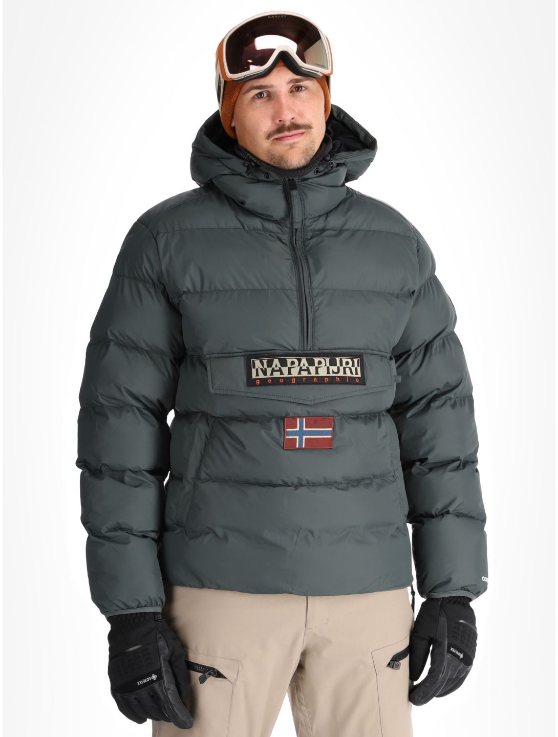 Napapijri, Rainforest Op Winter Puffer anorak hombres Green Urban 