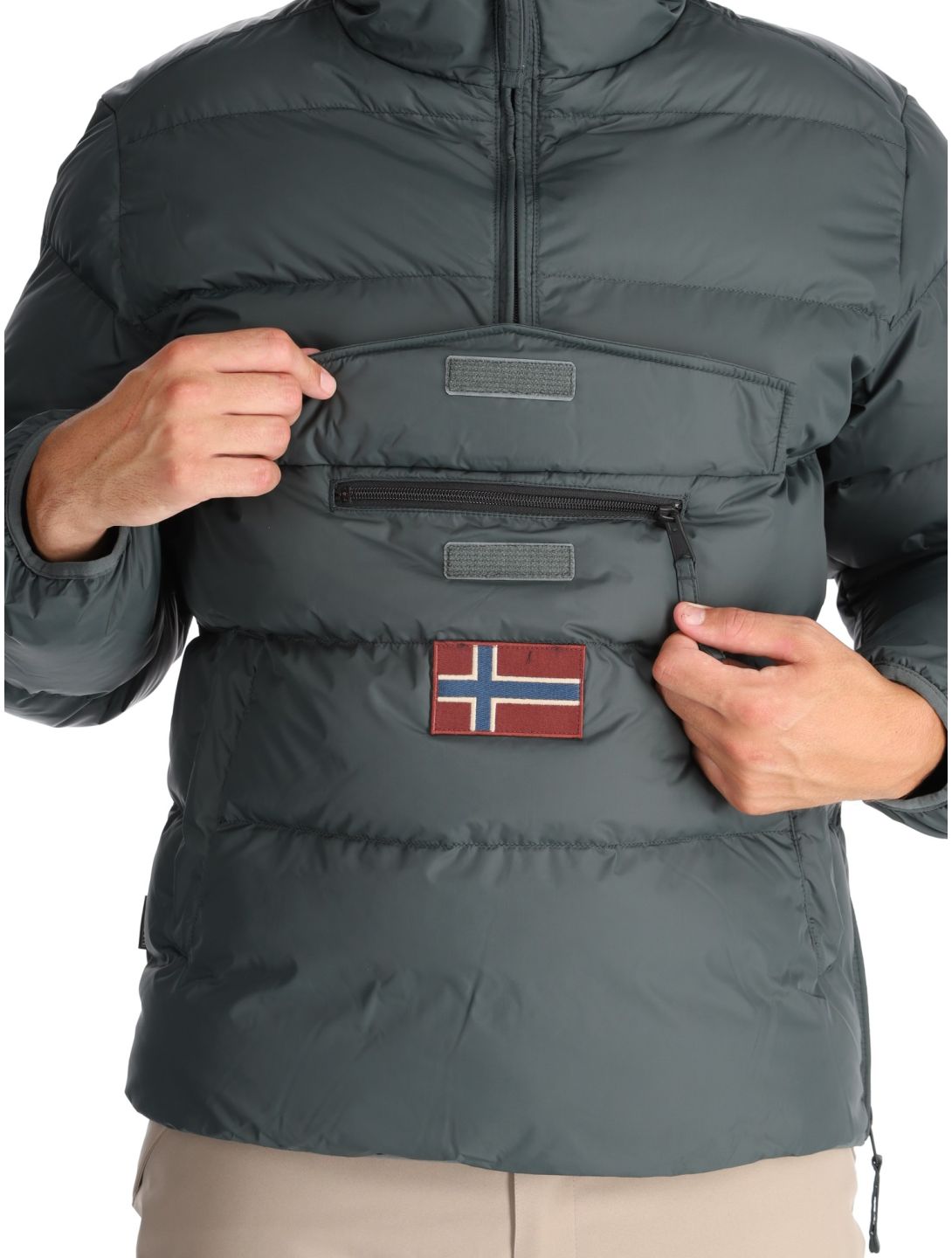 Napapijri, Rainforest Op Winter Puffer anorak hombres Green Urban 