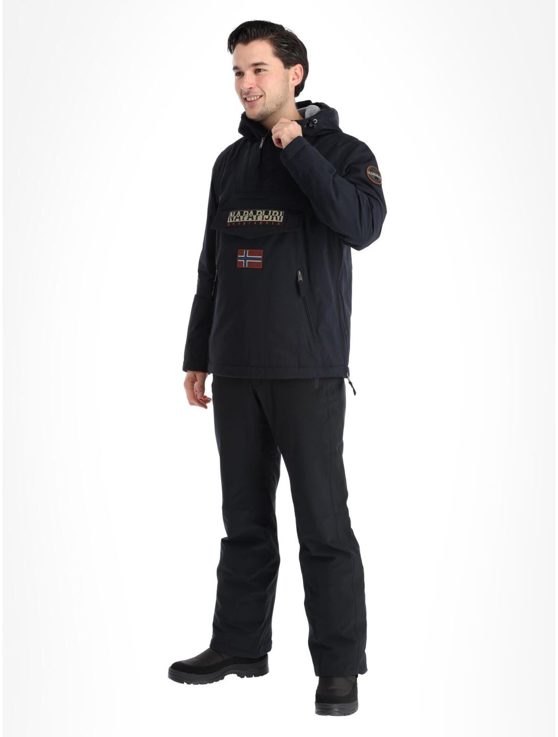 Napapijri, Rainforest Pocket 2 anorak hombres Black 041 negro 